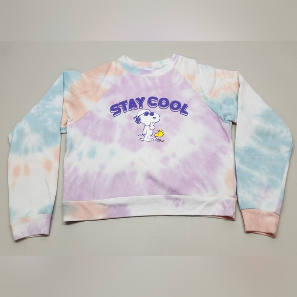 No Brand Tops - Peanuts Snoopy Tie Dye Sweatshirt Women's Size Small Stay Cool